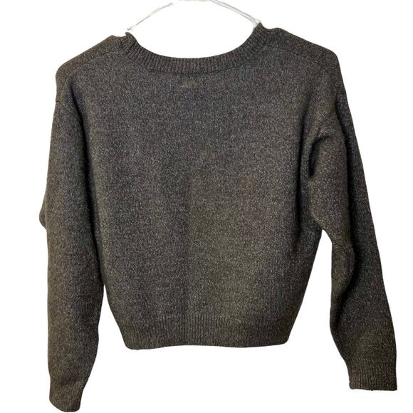 Gymboree Girls Gray with Sparkle Sweater Size L - Picture 2 of 4
